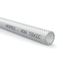 Hermes Clear Braided PVC Hose on a white background