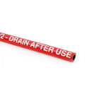 Image of Buhar Red Cover 17 Bar Steam Hose - Per Metre on a white background